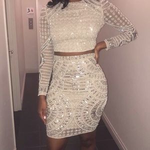 Heavily embellished two piece set !